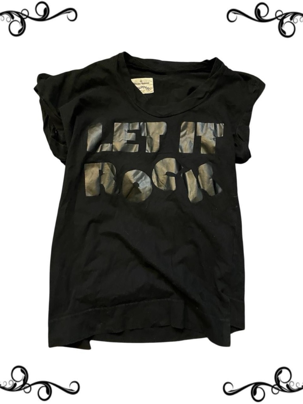 vivienne westwood let it rock shirt asymmetrical rare